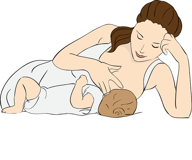 woman breastfeeding